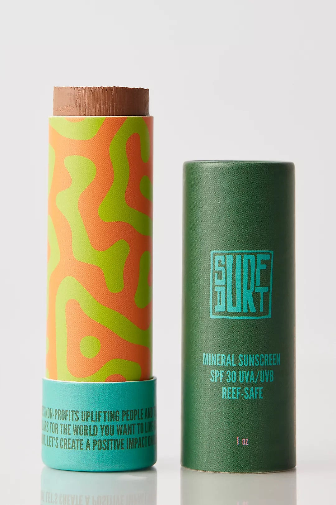Package design for SurfDurt mineral Sunscreen