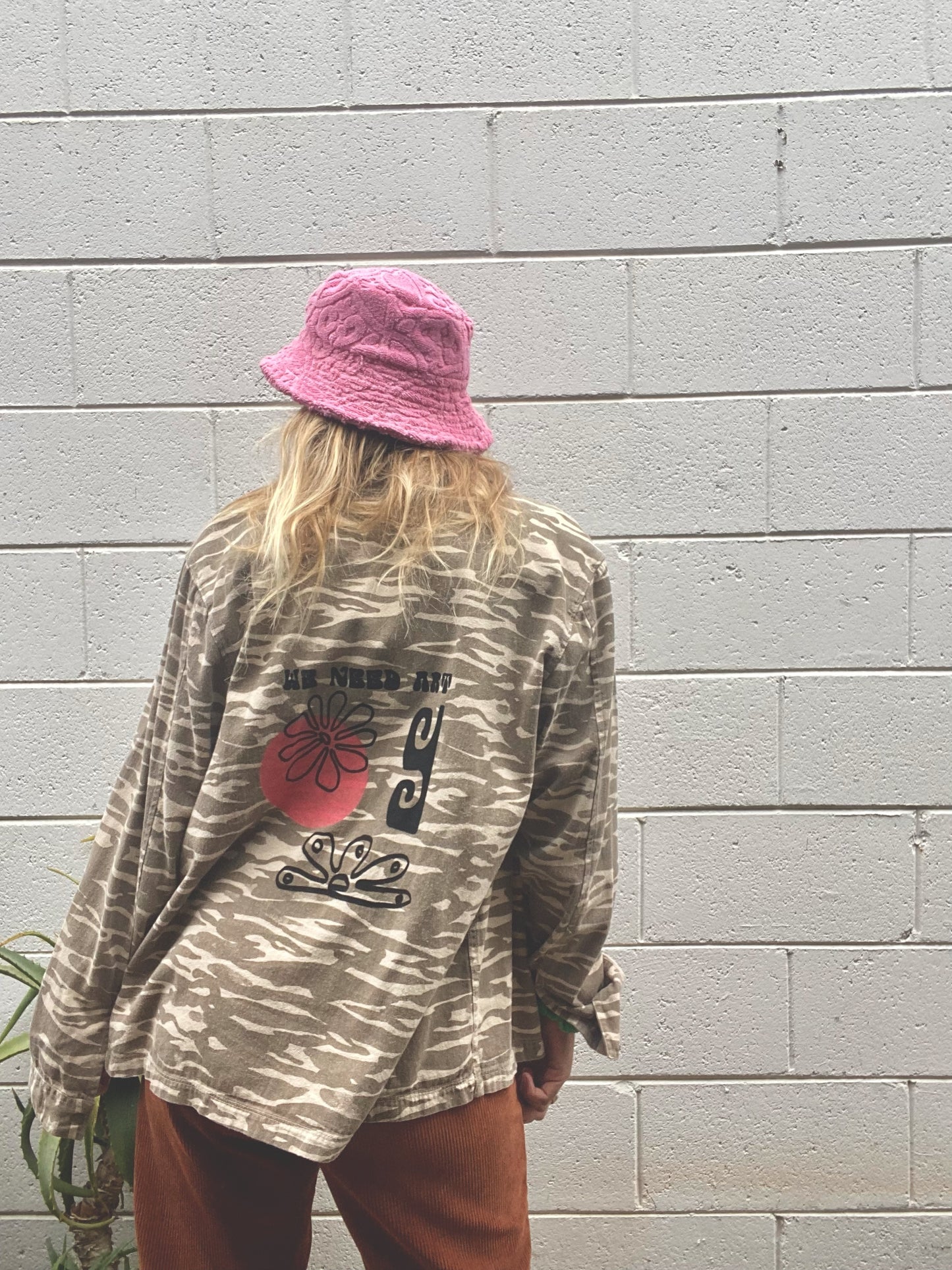 We Need Art Button Up