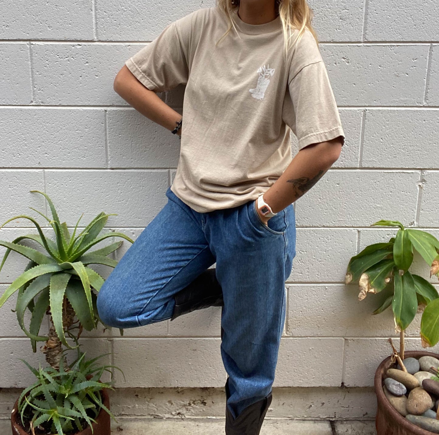 There's a Flower in my Boot Tee